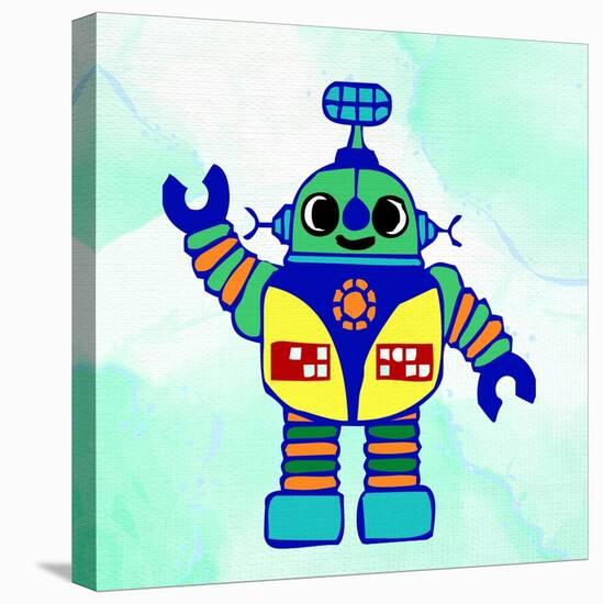 Robot 1-Ann Bailey-Stretched Canvas