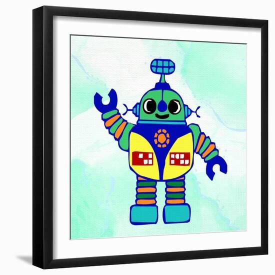 Robot 1-Ann Bailey-Framed Art Print