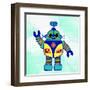 Robot 1-Ann Bailey-Framed Art Print