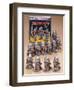 Robot 7. 11 Small Silver, Tin Litho., Wind-Up Walking Robots with Original Box-null-Framed Giclee Print