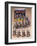 Robot 7. 11 Small Silver, Tin Litho., Wind-Up Walking Robots with Original Box-null-Framed Giclee Print