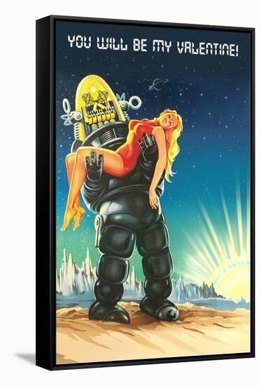 Robot and Maiden-null-Framed Stretched Canvas
