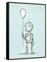 Robot Balloon-Michael Murdock-Framed Stretched Canvas