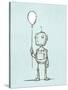 Robot Balloon-Michael Murdock-Stretched Canvas