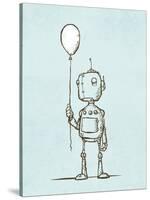 Robot Balloon-Michael Murdock-Stretched Canvas