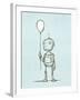 Robot Balloon-Michael Murdock-Framed Giclee Print