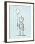 Robot Balloon-Michael Murdock-Framed Giclee Print