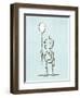 Robot Balloon-Michael Murdock-Framed Premium Giclee Print