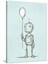 Robot Balloon-Michael Murdock-Stretched Canvas