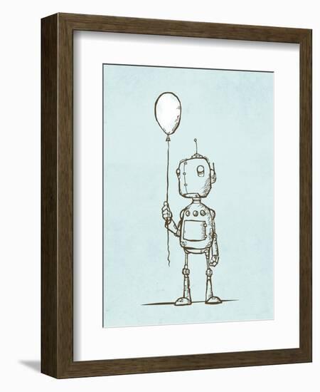 Robot Balloon-Michael Murdock-Framed Giclee Print