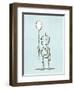 Robot Balloon-Michael Murdock-Framed Giclee Print