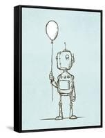 Robot Balloon-Michael Murdock-Framed Stretched Canvas