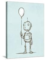 Robot Balloon-Michael Murdock-Stretched Canvas