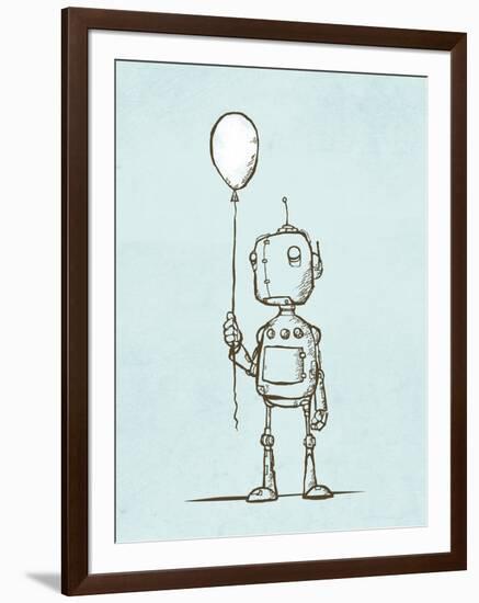 Robot Balloon-Michael Murdock-Framed Giclee Print