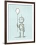 Robot Balloon-Michael Murdock-Framed Giclee Print