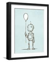 Robot Balloon-Michael Murdock-Framed Giclee Print