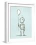 Robot Balloon-Michael Murdock-Framed Giclee Print