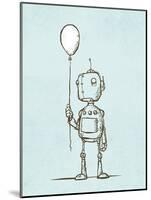 Robot Balloon-Michael Murdock-Mounted Giclee Print