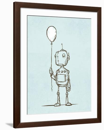 Robot Balloon-Michael Murdock-Framed Giclee Print