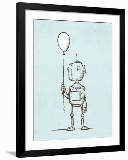 Robot Balloon-Michael Murdock-Framed Giclee Print