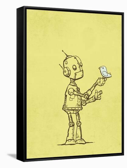 Robot Bird-Michael Murdock-Framed Stretched Canvas