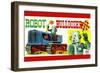 Robot Bulldozer-null-Framed Premium Giclee Print