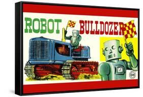 Robot Bulldozer-null-Framed Stretched Canvas