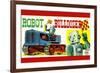 Robot Bulldozer-null-Framed Art Print