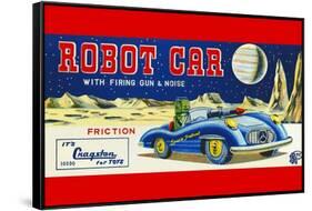 Robot Car with Firing Gun and Noise-null-Framed Stretched Canvas