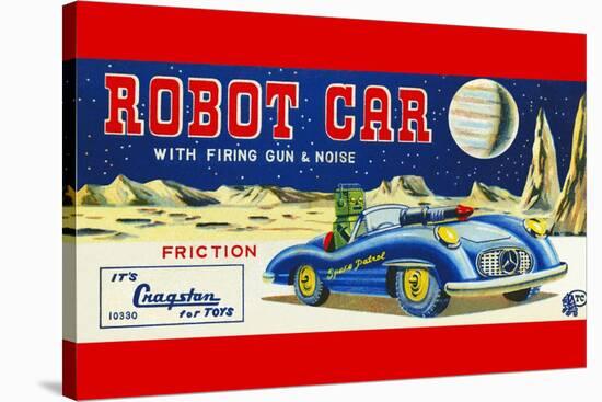 Robot Car with Firing Gun and Noise-null-Stretched Canvas