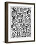 Robot Crowd-Roseanne Jones-Framed Giclee Print