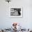 Robot Dog Meets a Real Doberman Dog-null-Framed Photographic Print displayed on a wall