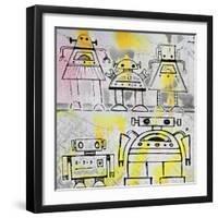 Robot Family-Roseanne Jones-Framed Giclee Print