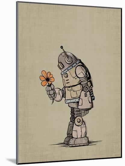Robot Flower-Michael Murdock-Mounted Giclee Print
