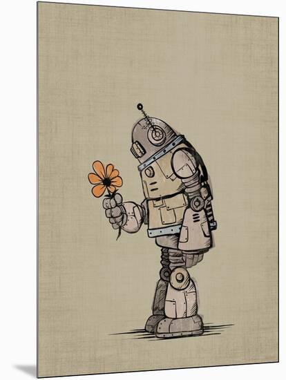 Robot Flower-Michael Murdock-Mounted Giclee Print