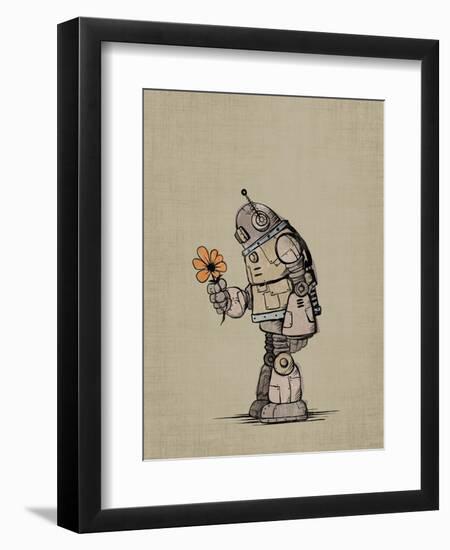 Robot Flower-Michael Murdock-Framed Premium Giclee Print