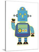 Robot Friend - Cheer-Sasha Blake-Stretched Canvas