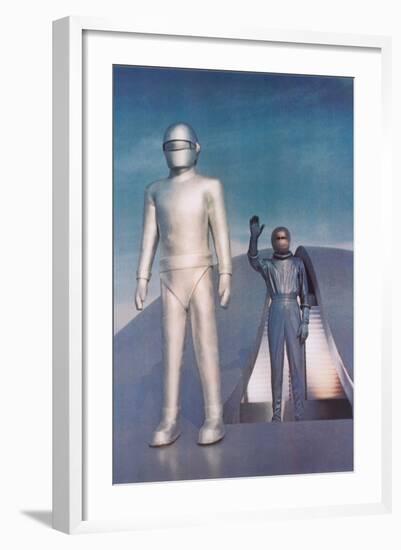 Robot from Day the Earth Stood Still-null-Framed Art Print