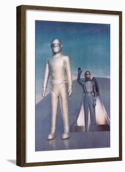 Robot from Day the Earth Stood Still-null-Framed Art Print