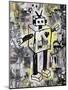 Robot Graffiti Color-Roseanne Jones-Mounted Giclee Print