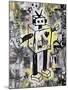 Robot Graffiti Color-Roseanne Jones-Mounted Giclee Print