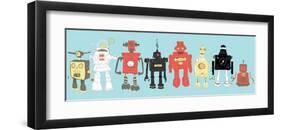 Robot Horizon-Paul McCreery-Framed Art Print