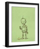 Robot Icecream-Michael Murdock-Framed Giclee Print