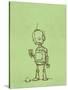 Robot Icecream-Michael Murdock-Stretched Canvas