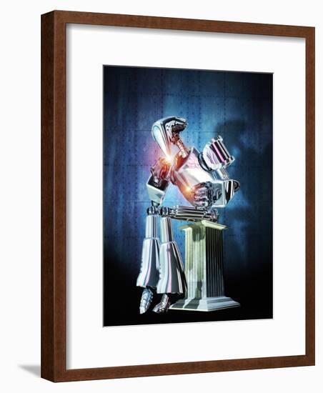 Robot Intelligence-Victor Habbick-Framed Photographic Print