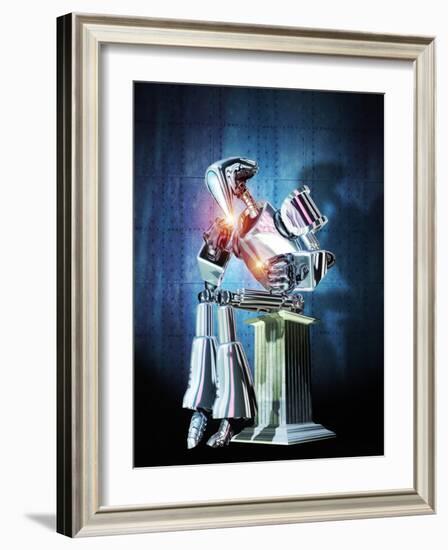 Robot Intelligence-Victor Habbick-Framed Photographic Print