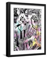 Robot Love Color-Roseanne Jones-Framed Giclee Print