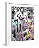 Robot Love Color-Roseanne Jones-Framed Giclee Print