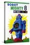 Robot Mighty 8 with Magic Color-null-Stretched Canvas