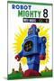 Robot Mighty 8 with Magic Color-null-Mounted Art Print